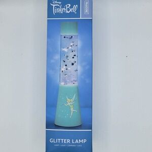 Disney Tinker Bell Lamp, Glitter Lava Light 13in Tall Paladone NIB!